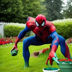 spiderman__gardening_as_a_gardener__photo_-9450fb42-21c2-4fa0-924e-4c8fdfac33d7